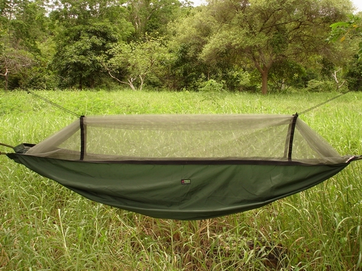 Expedition Hammock blends in well with the nature.