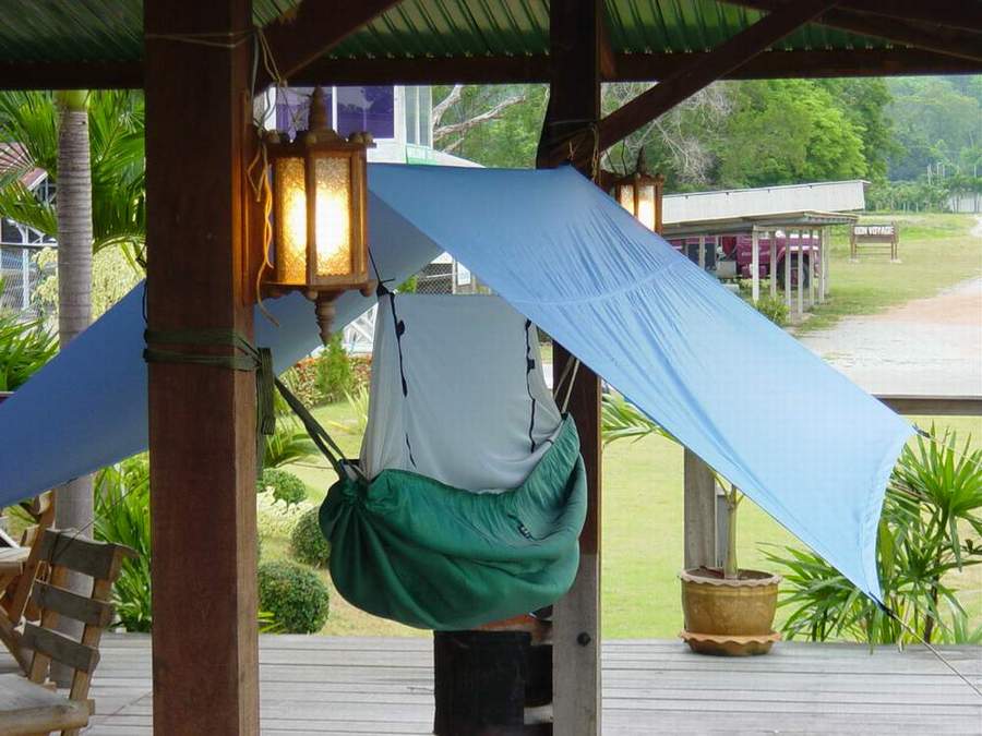 Mosquito Hammock and Rain Fly (click to enlarge).